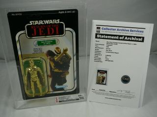 Star Wars C - 3po Removable Limbs 77 Back Employee Owned Cas Afa 85 Rotj 1983