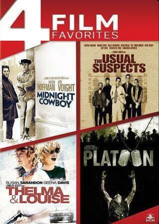 Midnight Cowboy/the Usual Suspects/thelma Louise/platoon Rare Dvd