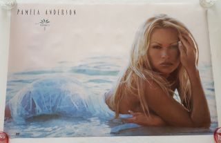 Rare.  Vintage Pamela Anderson Edenquest Poster 23x35 " Playboy Sexy Bikini (1995)