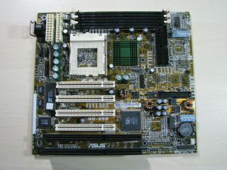 Rare Motherboard Asus Me - 99b Socket - 370 (4 Pci / 2 Isa) Sis 620