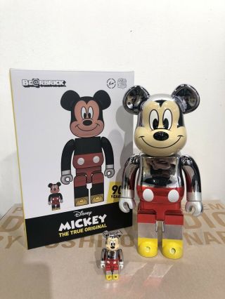 Fragment Mickey Mouse 90th Anniversary 400,  100 Bearbrick