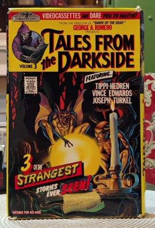 Tales From The Darkside Vol.  3 Thriller Video Big Box Vhs Horror Rare Htf 1986