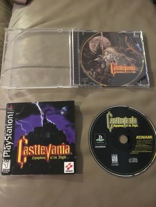 Castlevania Symphony Of The Night - Playstation Ps1 Ps2 Ps3 Black Label - Rare