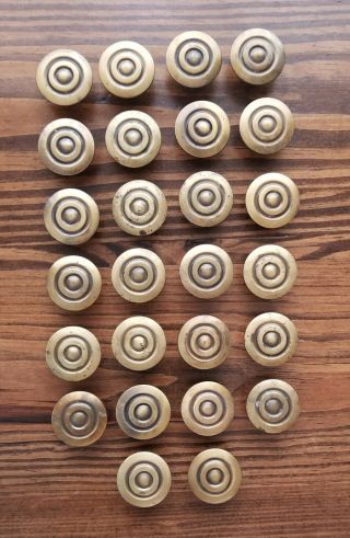 26 Antiqued Brass Drawer Cabinet Knobs With Screws