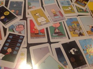 PEANUTS TAROT CARD deck factory extremely rare Snoopy/Charlie Brown/Lucy 3