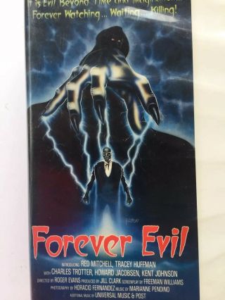 Forever Evil Vhs 1987 United Home Video Release Rare Horror - Not Rated Version