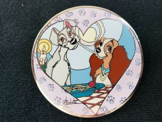 Rare Disney Pin Le 100 - Elisabete Gomes Series (lady And Tramp)