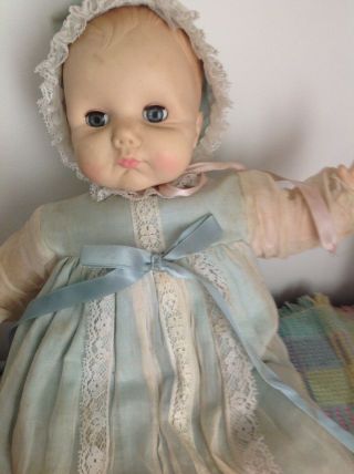 Vintage 1974 Effanbee Baby Doll With Sleep Eyes - Quite Rare 8475