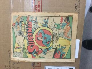 Superman 3 Winter 1939 Coverless Rare Opportunity To Own A Piece Of History