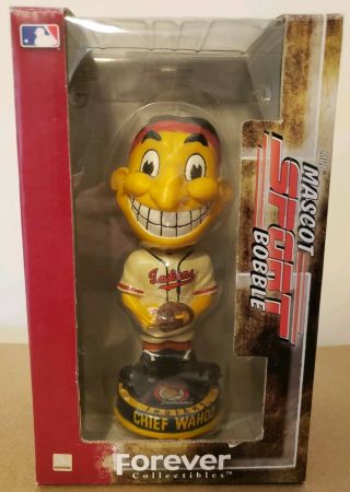 Rare Chief Wahoo Bobblehead Cleveland Indians Mascot 1948 Big Head Knucklehead