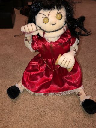 Spirit Halloween Zombie Baby Sewing Doll Rare Htf Gemmy Morbid