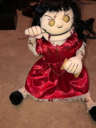 Spirit Halloween Zombie Baby Sewing Doll Rare Htf Gemmy Morbid 2