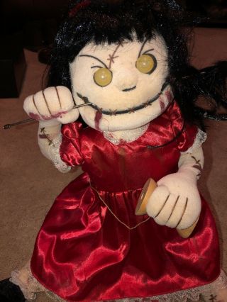 Spirit Halloween Zombie Baby Sewing Doll Rare Htf Gemmy Morbid 3