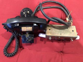 Vtg Western Electric Car Telephone 47 Lock & Keys W Switch & Junction Box Rare
