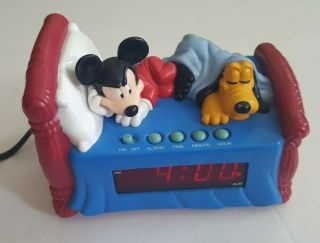Westclox 36400 Vintage Mickey Mouse Pluto Alarm Clock
