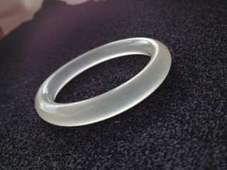 100 Pure Natural Chinese Jade Hand - Carved Bracelet Bangle 58 - 62mm