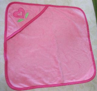 American Girlbitty Baby Basics Hoodie Bath Terry Cloth Pink Towel Rare 2012 Exc