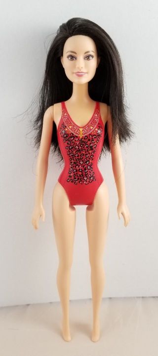 Mattel Barbie Raquelle Doll Asian Ethnic Black Hair Hard to Find Rare Swimsuit 2