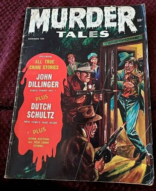 Murder Tales Nov 1970 Eerie Publications Crime Horror Comic Very Rare Creepy