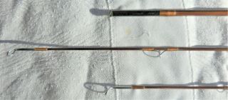 VERY RARE Orvis Impregnated MIDGE NYMPH Bamboo Fly Rod 2 tips 7 ' 6 