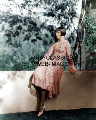 Sexy Actress Louise Brooks Lulu In Dress Rare Color Full View Photo