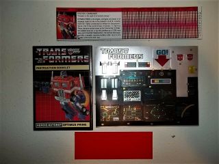 1984 Transformers G1 OPTIMUS PRIME 100 Complete AFA Worthy Near 2