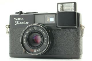 Rare 【n 】 Yashica Flasher Mf - 1 Film Camera 38mm F/2.  8 Lens From Japan 209