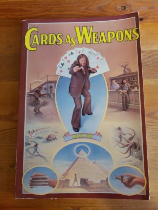 Cards As Weapons By Ricky Jay Rare 1977 First Printing Vintage Magic Trick Book