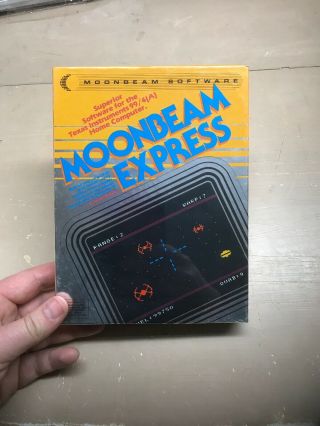 Nos Ti - 99/4a Rare Moonbeam Express Boxed Moonbeam Software Tape 1983