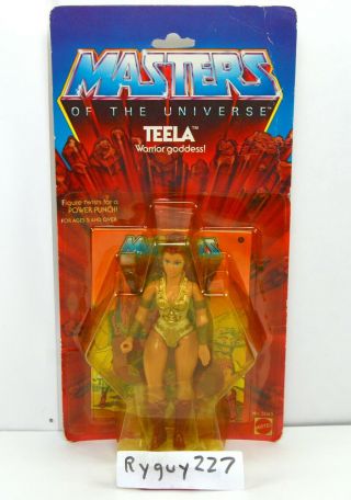 Motu,  Teela,  8 - Back,  Masters Of The Universe,  Moc,  Carded,  Figure,  He Man,  Mosc