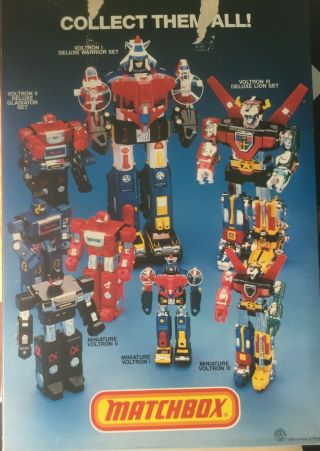 Vintage 1984 Matchbox Voltron III Deluxe Lion Set Defenders of the Universe,  Box 2
