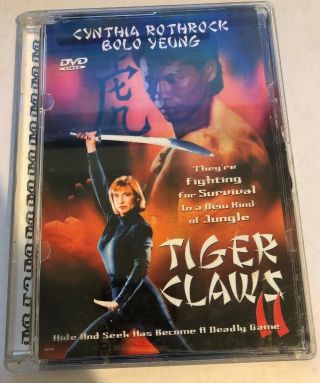 Tiger Claws Ii 2 Dvd 1998 Cynthia Rothrock Bolo Yeung Rare Oop Martial Arts