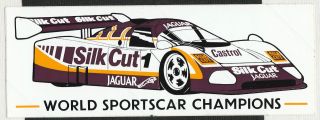 Silkcut Jaguar World Sportscar Champions 1988 Xjr9 Sticker Le Mans Rare