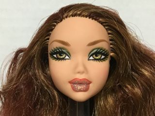 Barbie My Scene Chelsea Doll Head Auburn Red Highlighted Hair Rare 2