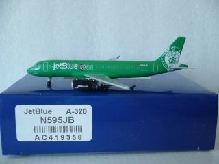 AeroClassics Jetblue Airways A320 Boston Celtics Reg.  N595JB,  1:400 Scale,  RARE 2