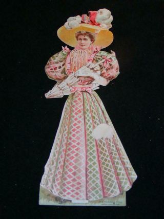 Antique Paper Dolls Circa 1890s - Makes 8 " Doll,  Couple Outfits,  Antique