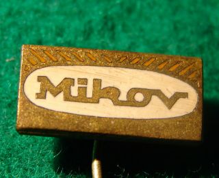 Antique Badge,  Pin Mikov World - Famous Knife Manufacture/czechoslovakia/s10