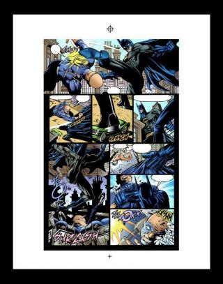 Paul Gulacy Batman: Outlaws 1 Rare Production Art Pg 20