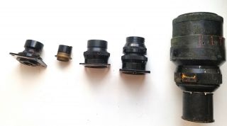 Set Of 5 Very Rare Cinema Lenses Lomo Oks Ro 22/28/35/50/150mm Arri Bmpc Aaa,