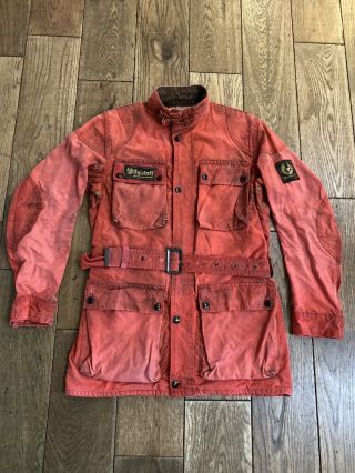 Rare Red 70’s Vintage Belstaff Trialmaster Professional Jacket 40”