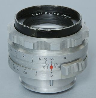 Rare Vintage Carl Zeiss Jena Biotar 50mm/1,  4 Cinema Movie Lens,  No:4570746