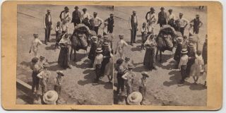 J.  F.  Kennedy: Egyptian Woman & Papoose Hot Springs Ar Rare Stereoview 1870s Sv