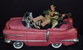 Elvis Presley Pink Cadillac Cookie Jar Car 1997 Vandor Rare Le 2599 Of 10000