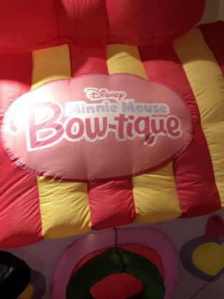 Disney Minnie Mouse Bowtique Christmas Airblown Inflatable Rare 7 ft tall 2