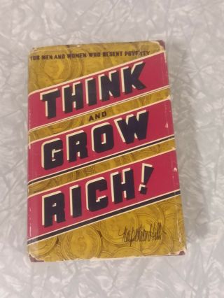 Think And Grow Rich By Napoleon Hill - 1938,  4th Printing Rare With Dustjacket