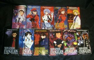 Neon Genesis Evangelion Vhs 1 - 11 English Dub W/ Inserts Rare Out Of Print Anime