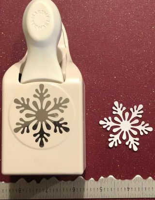 Uber Rare Martha Stewart Holiday Craft Paper Punch Xxl Scandinavian Snowflake