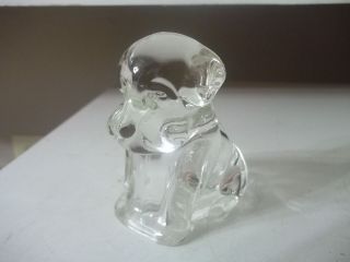 Vintage Estate Find Glass Puppy Dog Candy Container