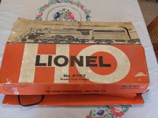 Rare Ho Lionel Boxed Train Set.  No.  5757 Postwar.  7 Cars,  1 Engine Track,  Power