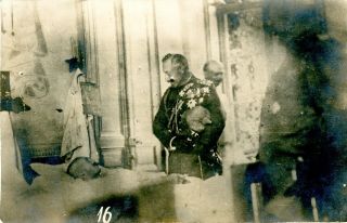 Antique Rppc - Kaiser Wilhelm Ii - Visiting A Patient In The Hospital